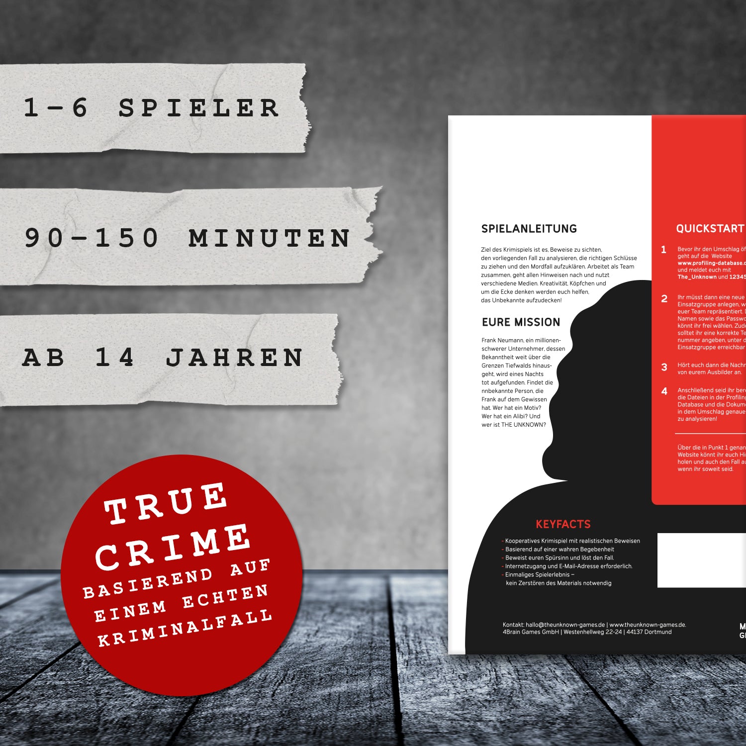 Fall 1: Der Millionenplan – Krimispiel für Zuhause – The Unknown