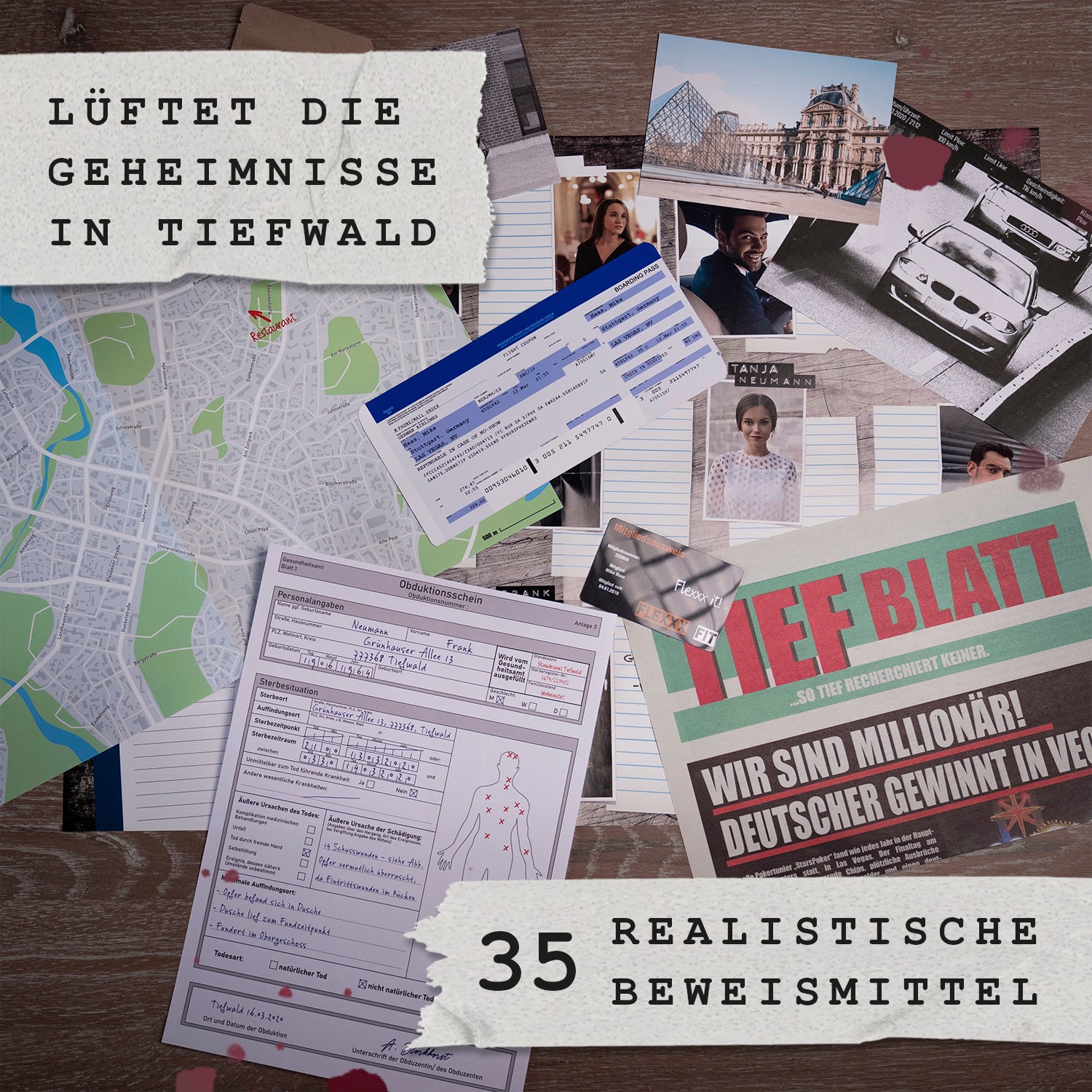 Fall 1: Der Millionenplan – Krimispiel für Zuhause – The Unknown