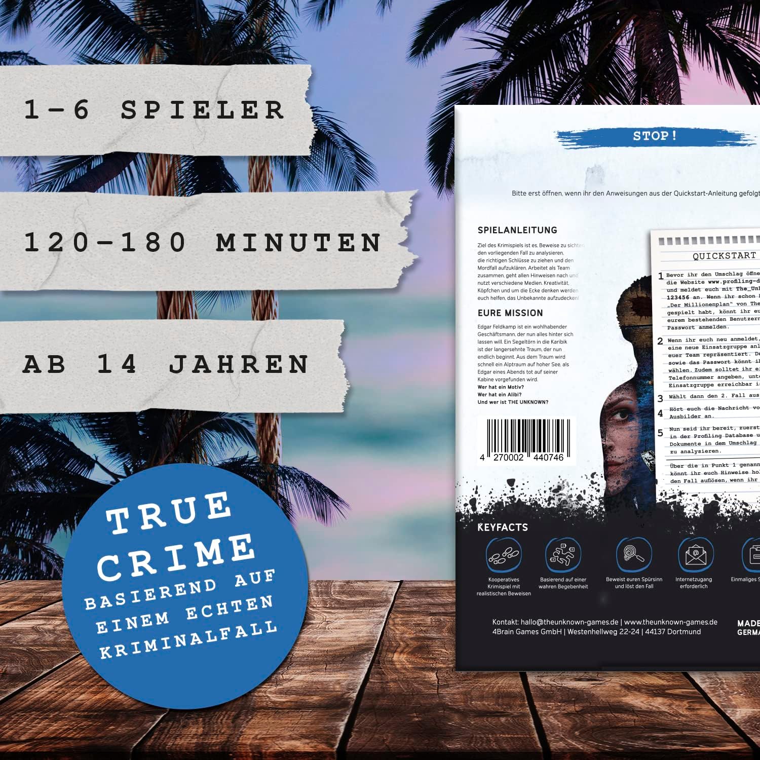 Fall 2: Blutrote See – Krimispiel für Zuhause – The Unknown
