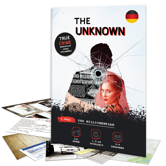 The Unknown Krimispiel Fall 1 – der Millionenplan - Escape Room Spiel für Zuhause